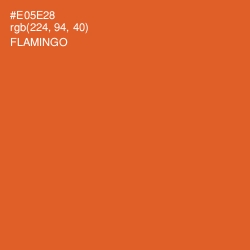 #E05E28 - Flamingo Color Image