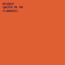 #E05E31 - Flamingo Color Image