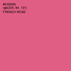 #E05E83 - French Rose Color Image