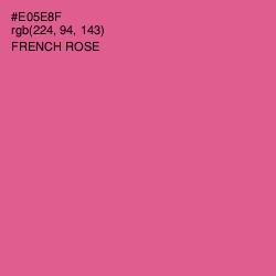 #E05E8F - French Rose Color Image