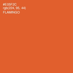 #E05F2C - Flamingo Color Image