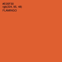 #E05F30 - Flamingo Color Image