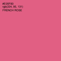 #E05F83 - French Rose Color Image