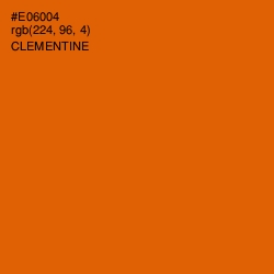 #E06004 - Clementine Color Image