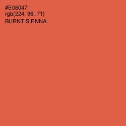 #E06047 - Burnt Sienna Color Image