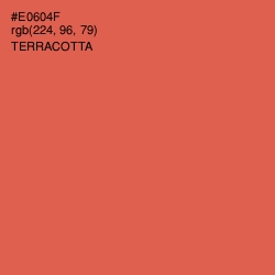 #E0604F - Terracotta Color Image