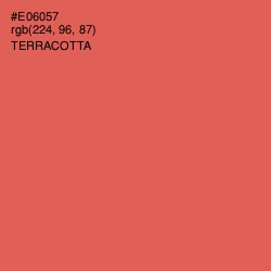 #E06057 - Terracotta Color Image