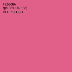 #E0608A - Deep Blush Color Image