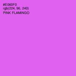 #E060F0 - Pink Flamingo Color Image