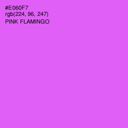 #E060F7 - Pink Flamingo Color Image