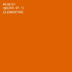 #E06101 - Clementine Color Image