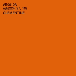 #E0610A - Clementine Color Image