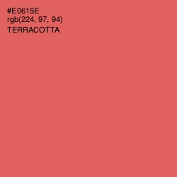 #E0615E - Terracotta Color Image