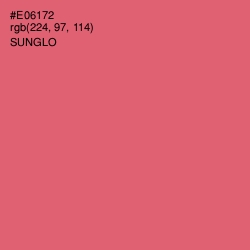 #E06172 - Sunglo Color Image