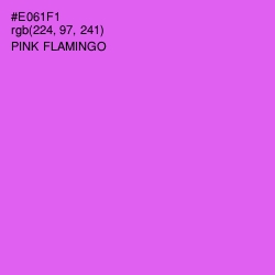 #E061F1 - Pink Flamingo Color Image