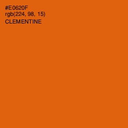 #E0620F - Clementine Color Image