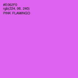 #E062F0 - Pink Flamingo Color Image