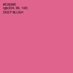 #E0638E - Deep Blush Color Image
