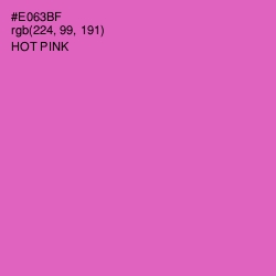 #E063BF - Hot Pink Color Image