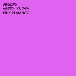 #E063F0 - Pink Flamingo Color Image