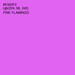 #E063F2 - Pink Flamingo Color Image