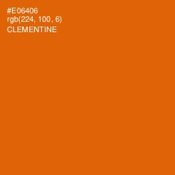 #E06406 - Clementine Color Image