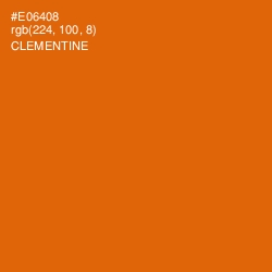 #E06408 - Clementine Color Image