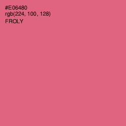 #E06480 - Froly Color Image