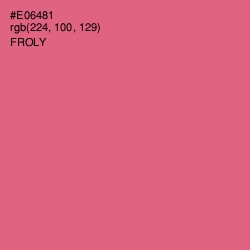 #E06481 - Froly Color Image