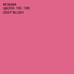 #E0648A - Deep Blush Color Image