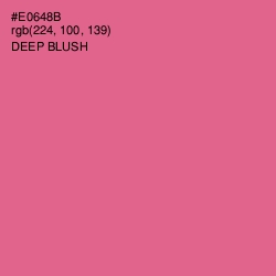 #E0648B - Deep Blush Color Image