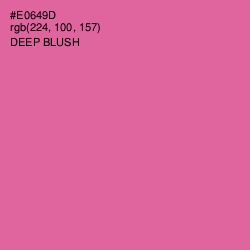 #E0649D - Deep Blush Color Image