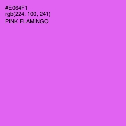 #E064F1 - Pink Flamingo Color Image