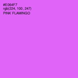 #E064F7 - Pink Flamingo Color Image