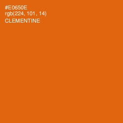 #E0650E - Clementine Color Image