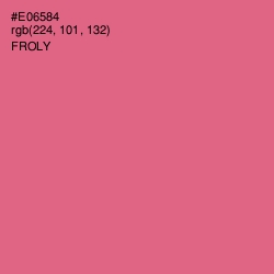 #E06584 - Froly Color Image