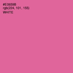 #E0659B - Deep Blush Color Image