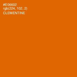 #E06602 - Clementine Color Image