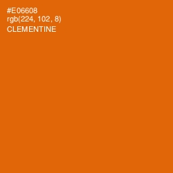 #E06608 - Clementine Color Image