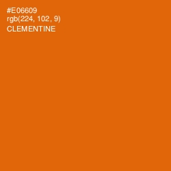 #E06609 - Clementine Color Image