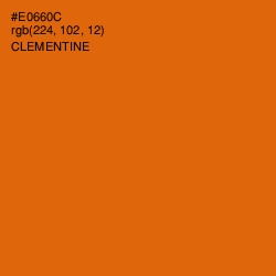 #E0660C - Clementine Color Image