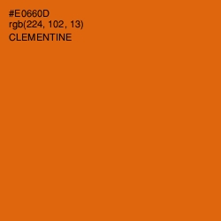 #E0660D - Clementine Color Image