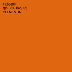 #E0660F - Clementine Color Image