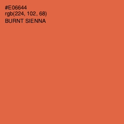#E06644 - Burnt Sienna Color Image