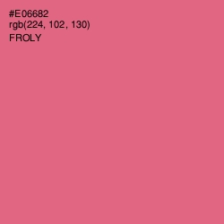 #E06682 - Froly Color Image