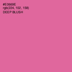 #E0669E - Deep Blush Color Image