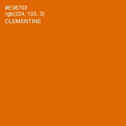 #E06703 - Clementine Color Image