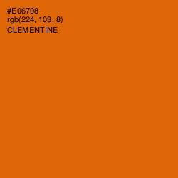 #E06708 - Clementine Color Image