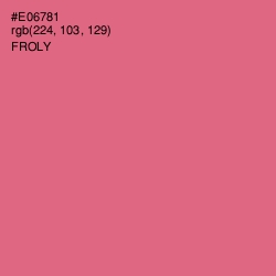 #E06781 - Froly Color Image