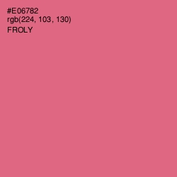 #E06782 - Froly Color Image